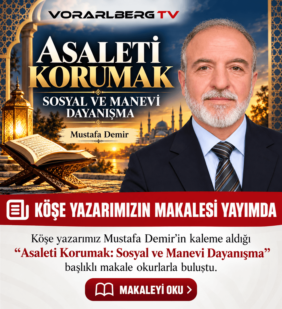 ASALETİ KORUMAK: SOSYAL VE MANEVİ DAYANIŞMA