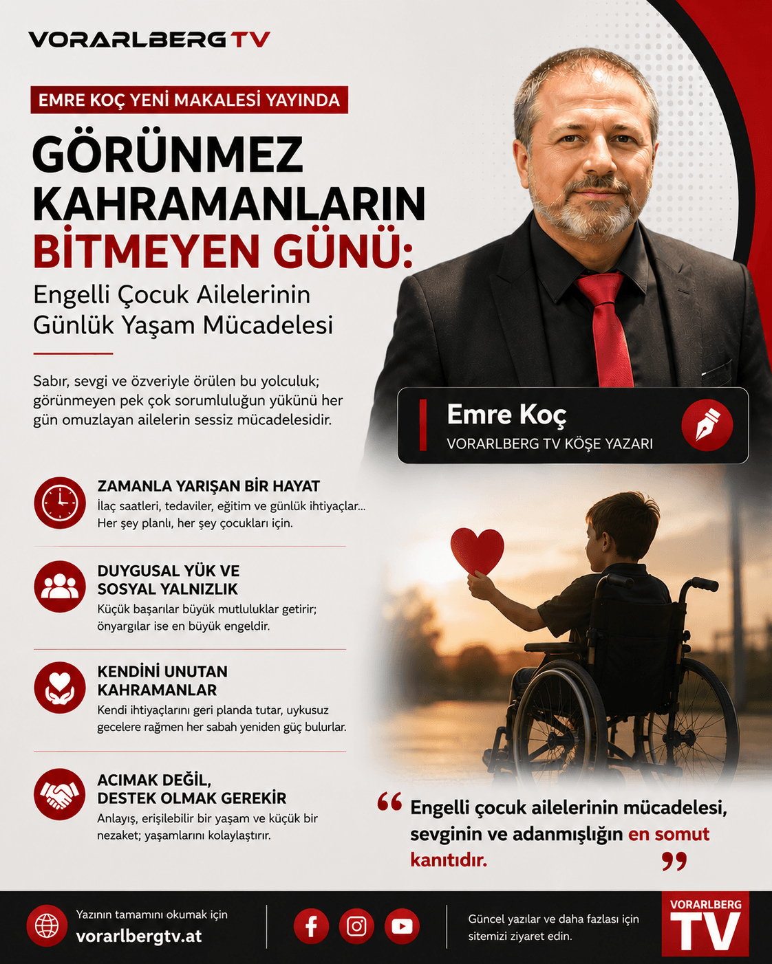 Görünmez Kahramanların Bitmeyen Günü: Engelli Çocuk Ailelerinin Günlük Yaşam Mücadelesi