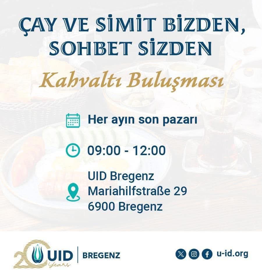“Çay ve Simit Bizden, Sohbet Sizden” – UID Bregenz’den  Kahvaltı Buluşması
