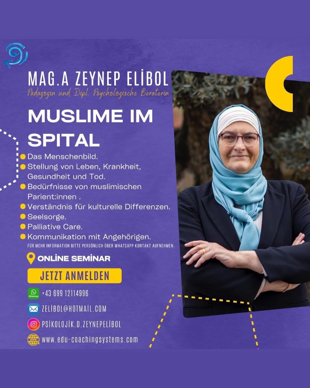 Hastanelerde Müslüman Hastalara Yaklaşım Üzerine Özel Seminer – Psikolojik Danışman Zeynep Elibol’dan Önemli Bir Eğitim