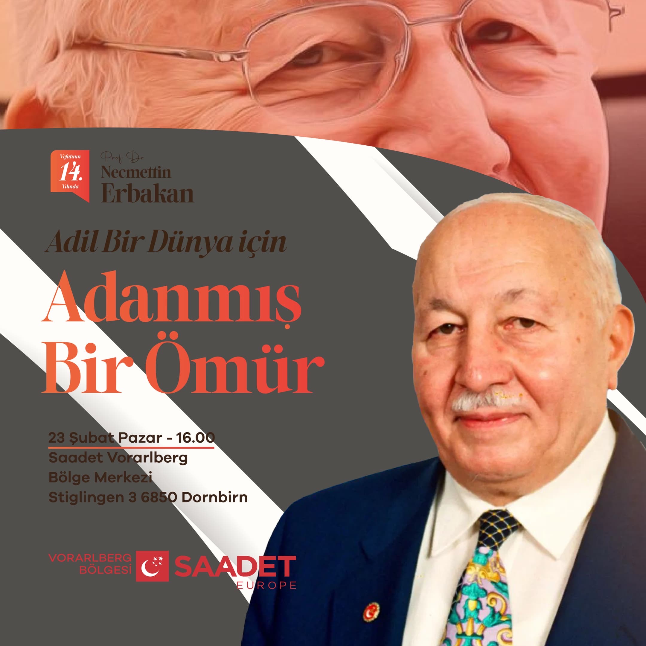 Prof. Dr. Necmettin Erbakan Anma Programına Davet