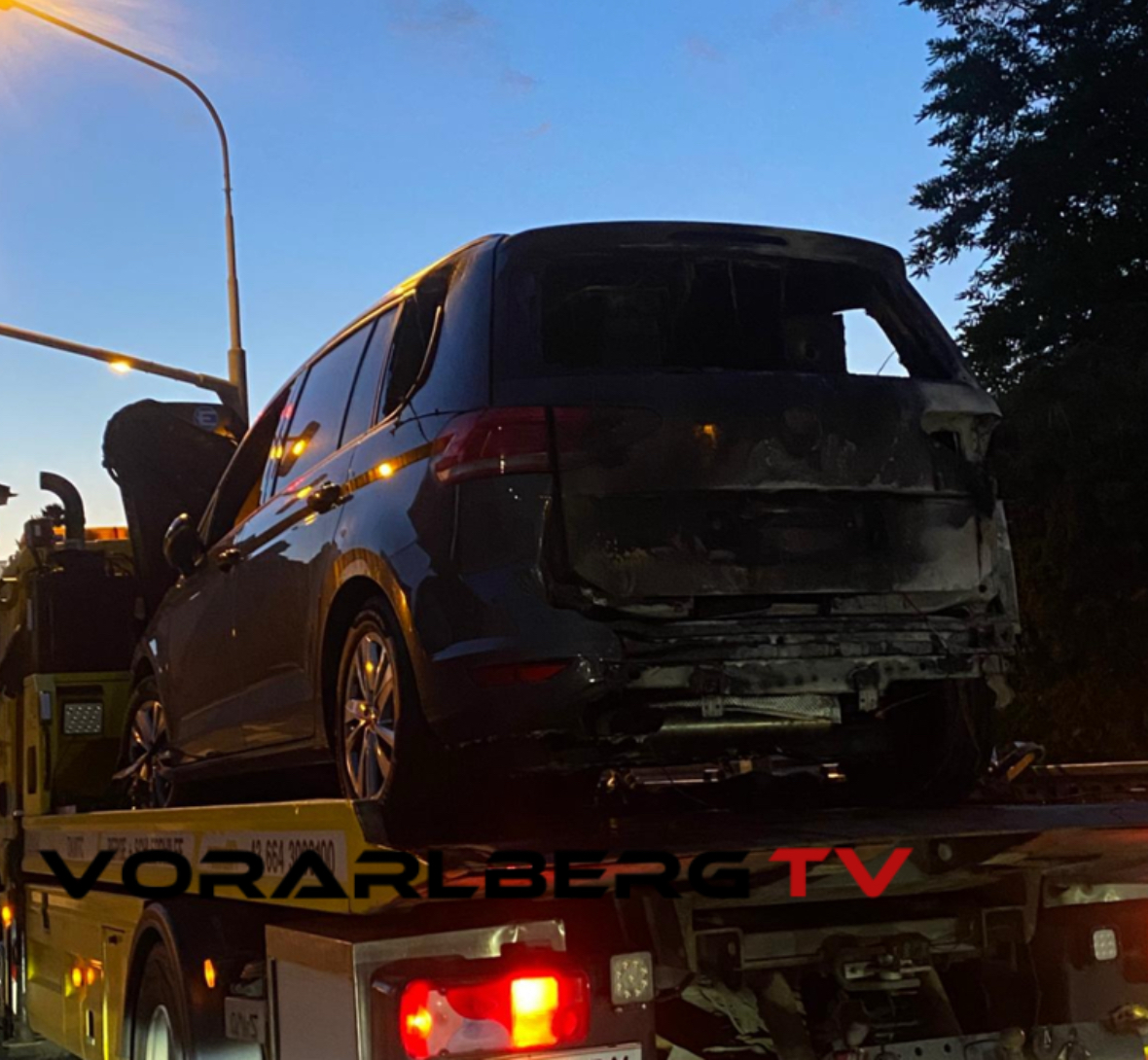 Höchst’te Gece Yarısı Alarmı: Radar Aracı Alev Alev Yandı