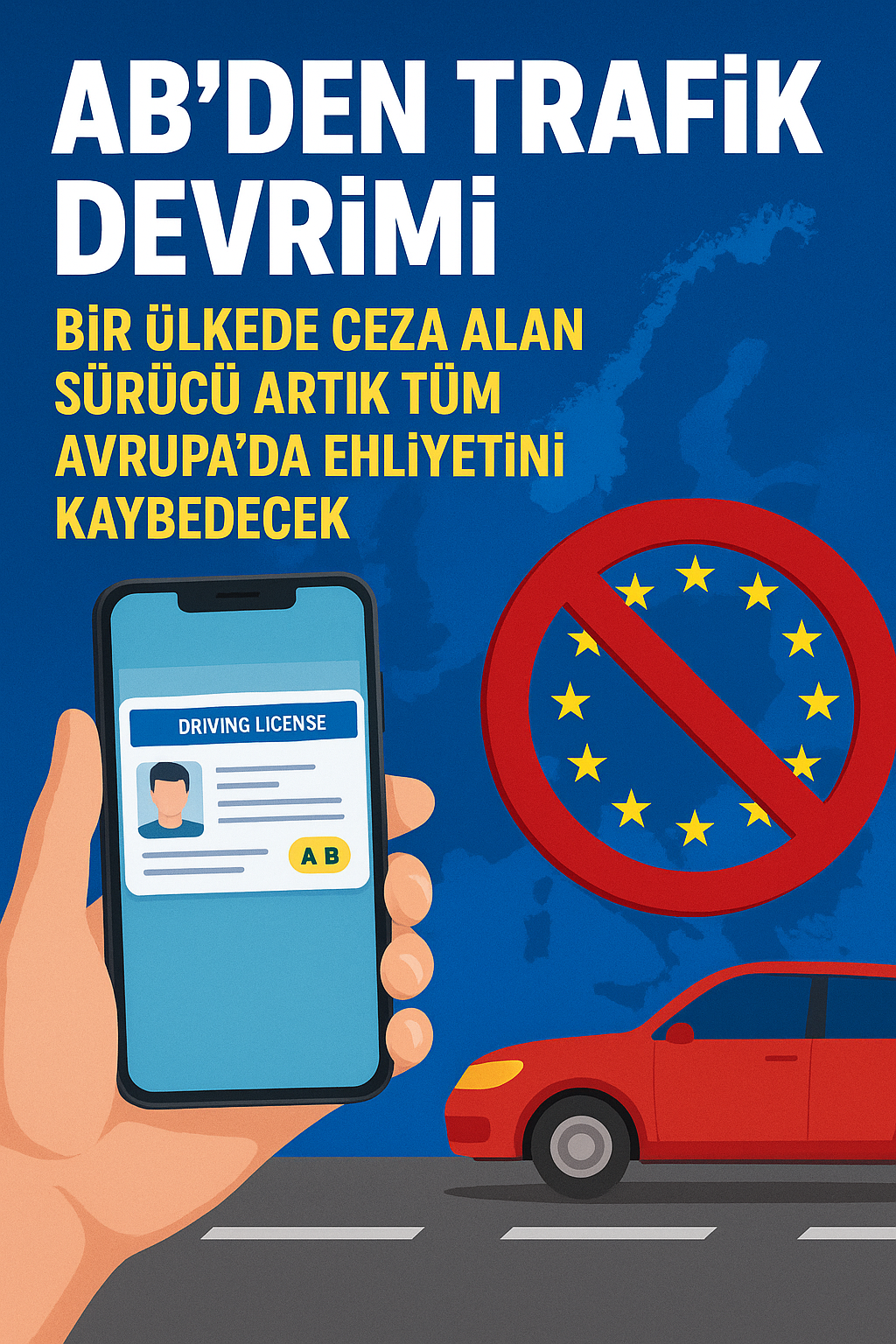 AB’de Trafik Devrimi: Bir Ülkede Ceza Alan Sürücü Artık Tüm Avrupa’da Ehliyetini Kaybedecek AB’de Trafik Devrimi: Bir Ülkede Ceza Alan Sürücü Artık Tüm Avrupa’da Ehliyetini Kaybedecek