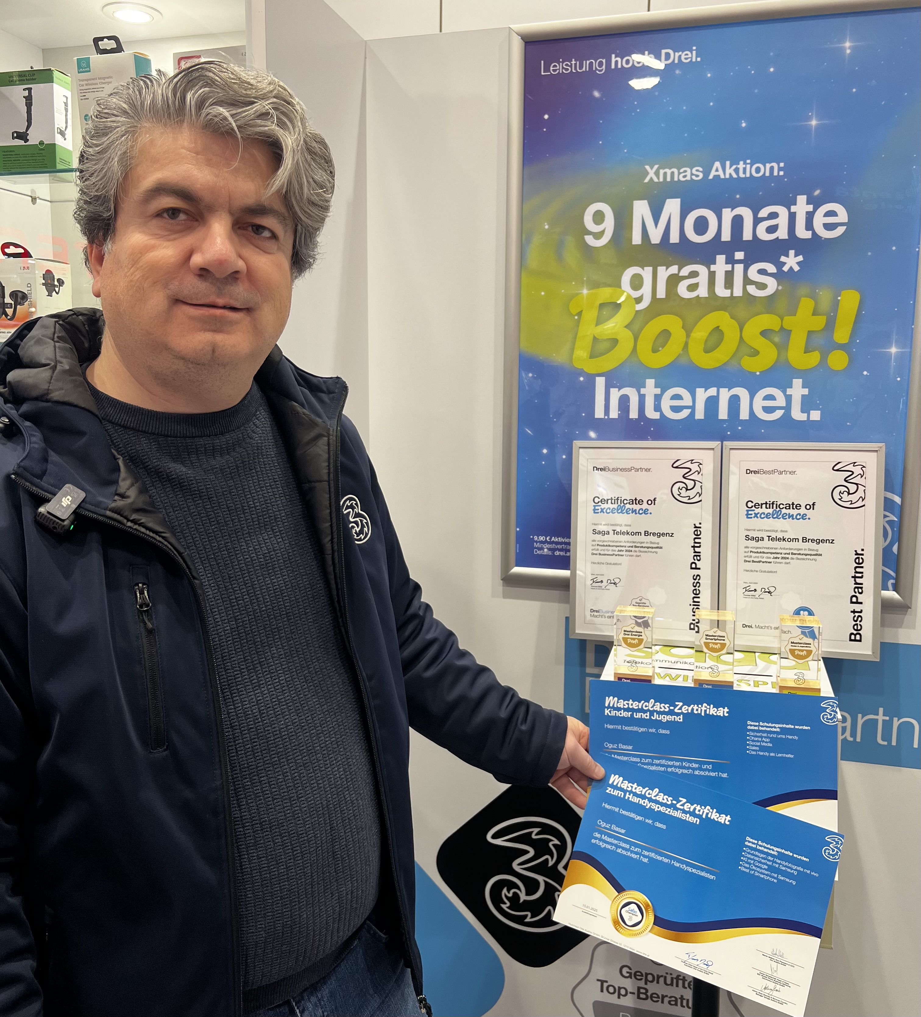 Vorarlberg’in Güvenilen İsmi Saga Telekom’dan  Başarı Sertifikaları