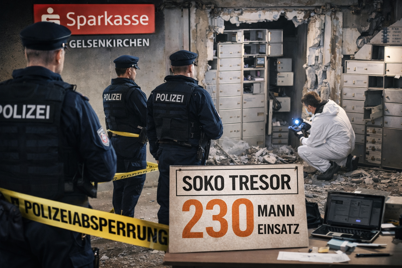Almanya’da Dev Banka Soygunu: 230 Kişilik Özel Ekip Sahada