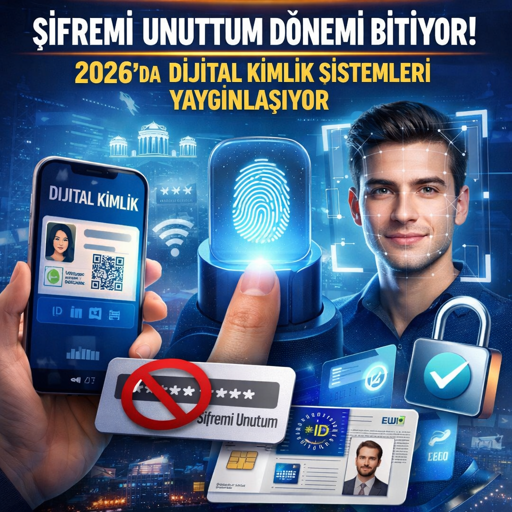 Şifremi Unuttum” Dönemi Bitiyor: Dijital Kimlik Sistemleri 2026’da Yaygınlaşıyor
