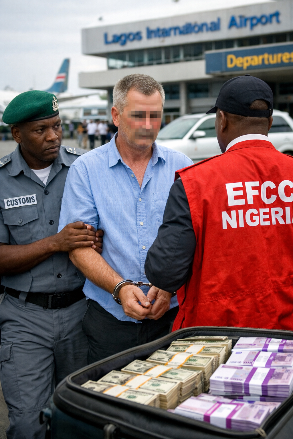 Vorarlberg'li iş adamı Nigjeryada: 1,4 Milyon Avroluk Nakit Yakalandı