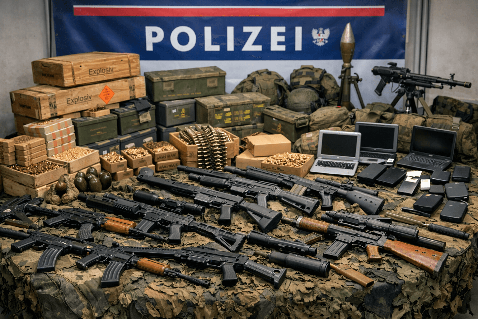 Avusturya’da Şok Baskın: 81 Yaşındaki Adamın Evinden Cephanelik Çıktı