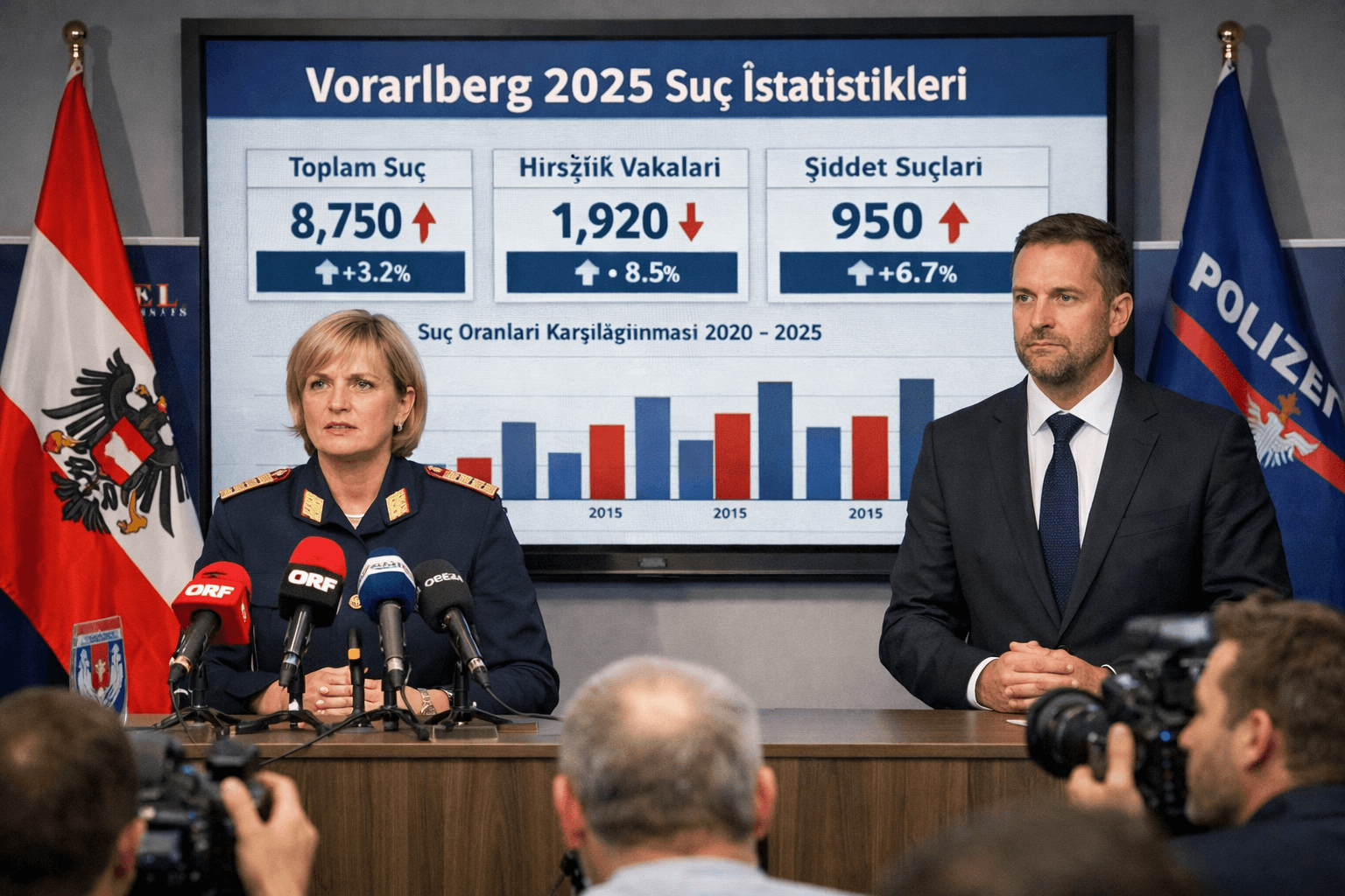 Vorarlberg’da 2025 Yılı Polis Suç İstatistikleri Açıklandı Vorarlberg’da 2025 Yılı Polis Suç İstatistikleri Açıklandı