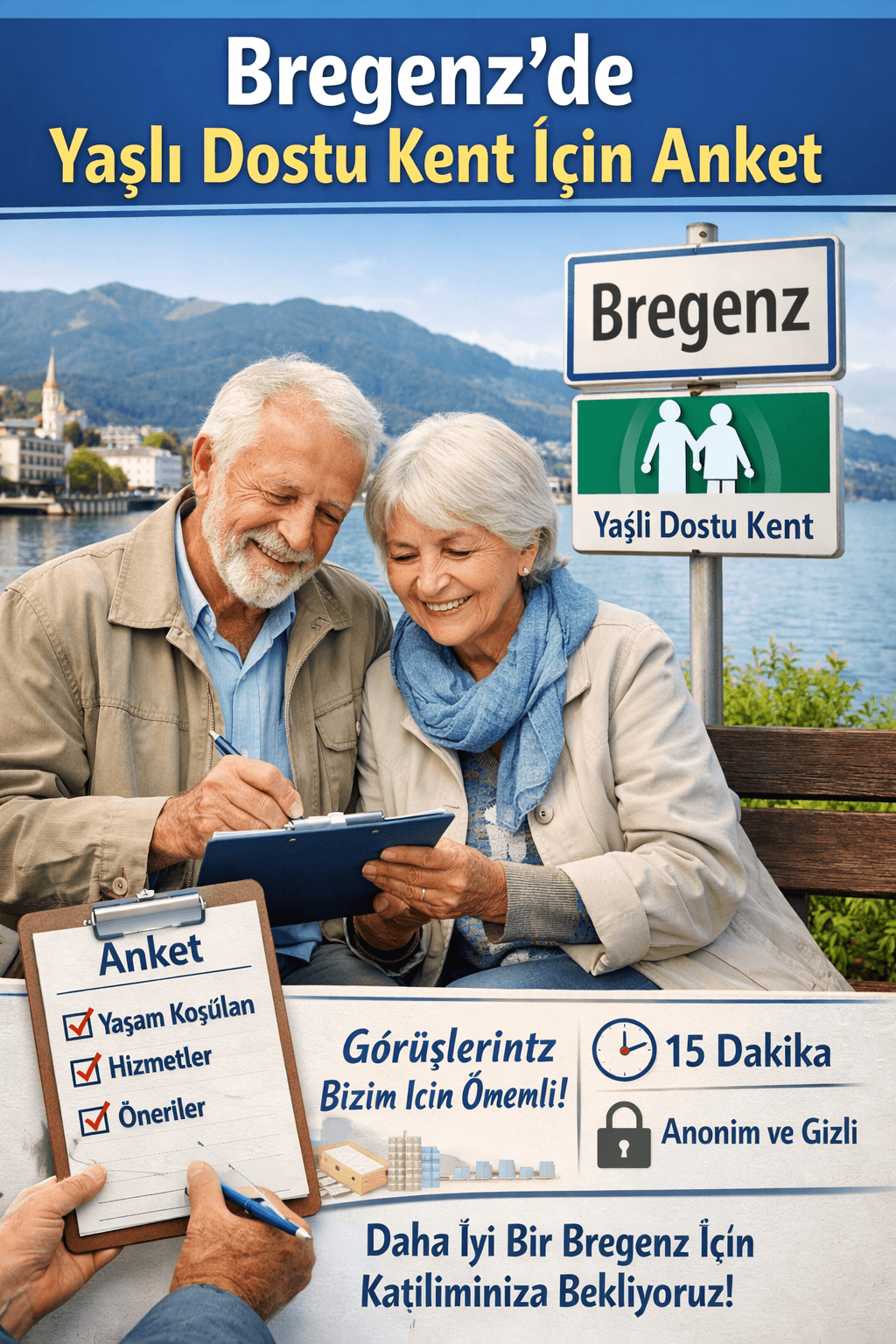 Bregenz’de Yaşlı Dostu Kent İçin Anket