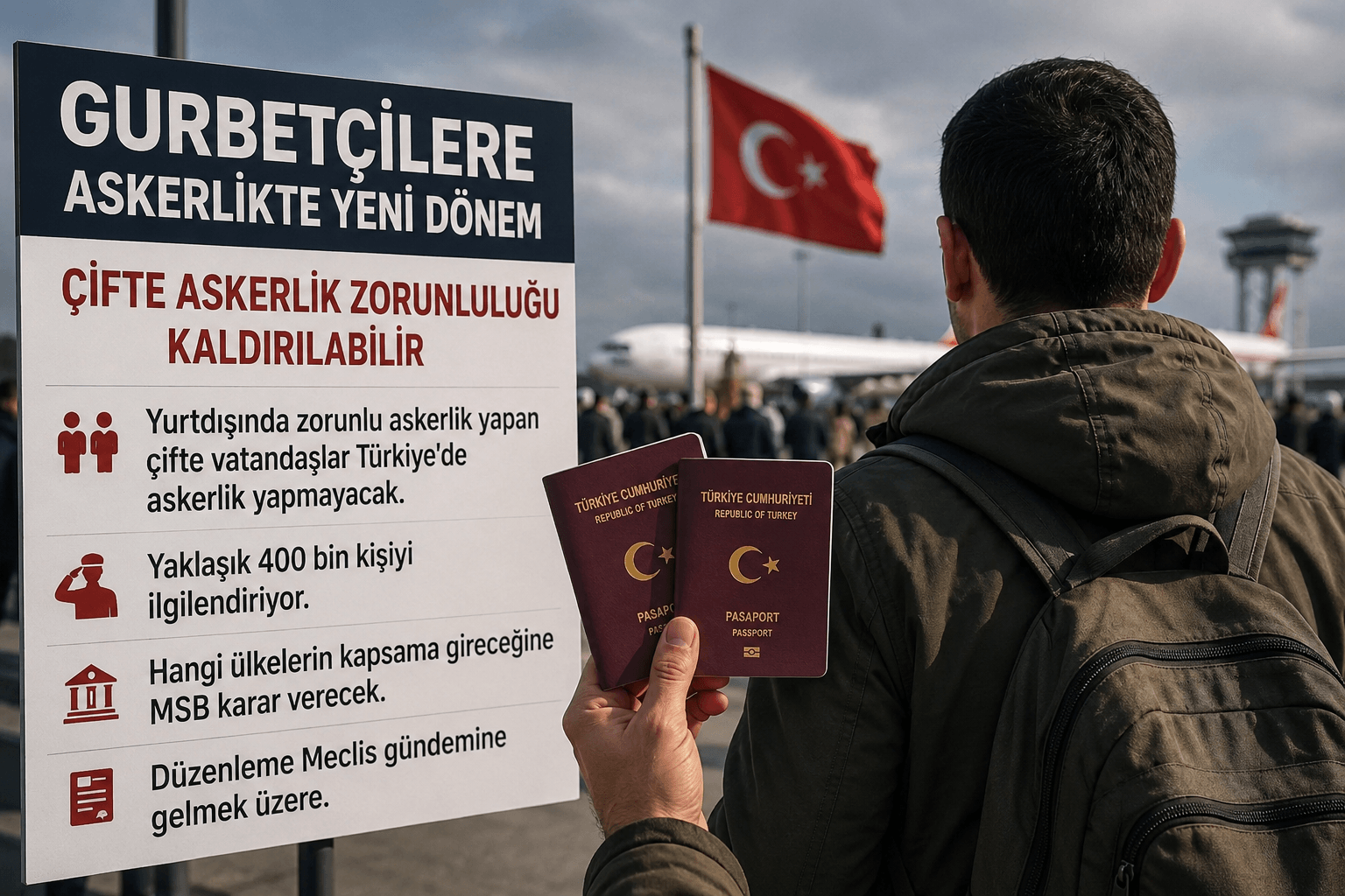 Gurbetçilere Çifte Askerlikte Yeni Dönem: Düzenleme Meclis Yolunda