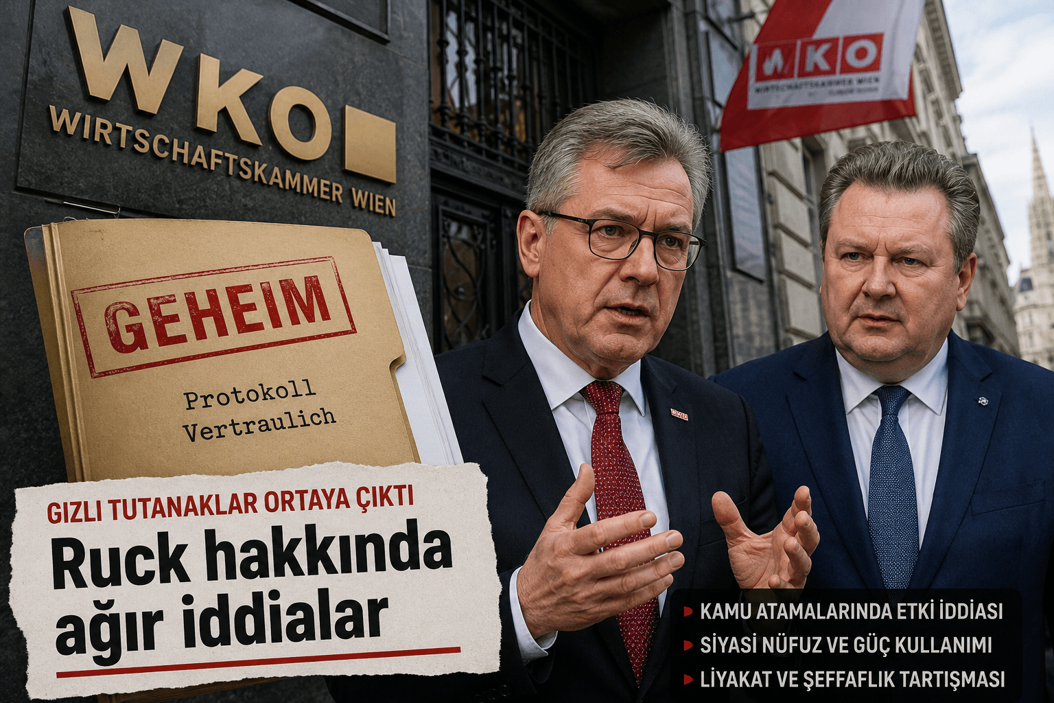 Gizli Tutanaklar Viyana Siyasetini Sarstı: Ekonomi Odası Başkanı Hakkında Ağır İddialar