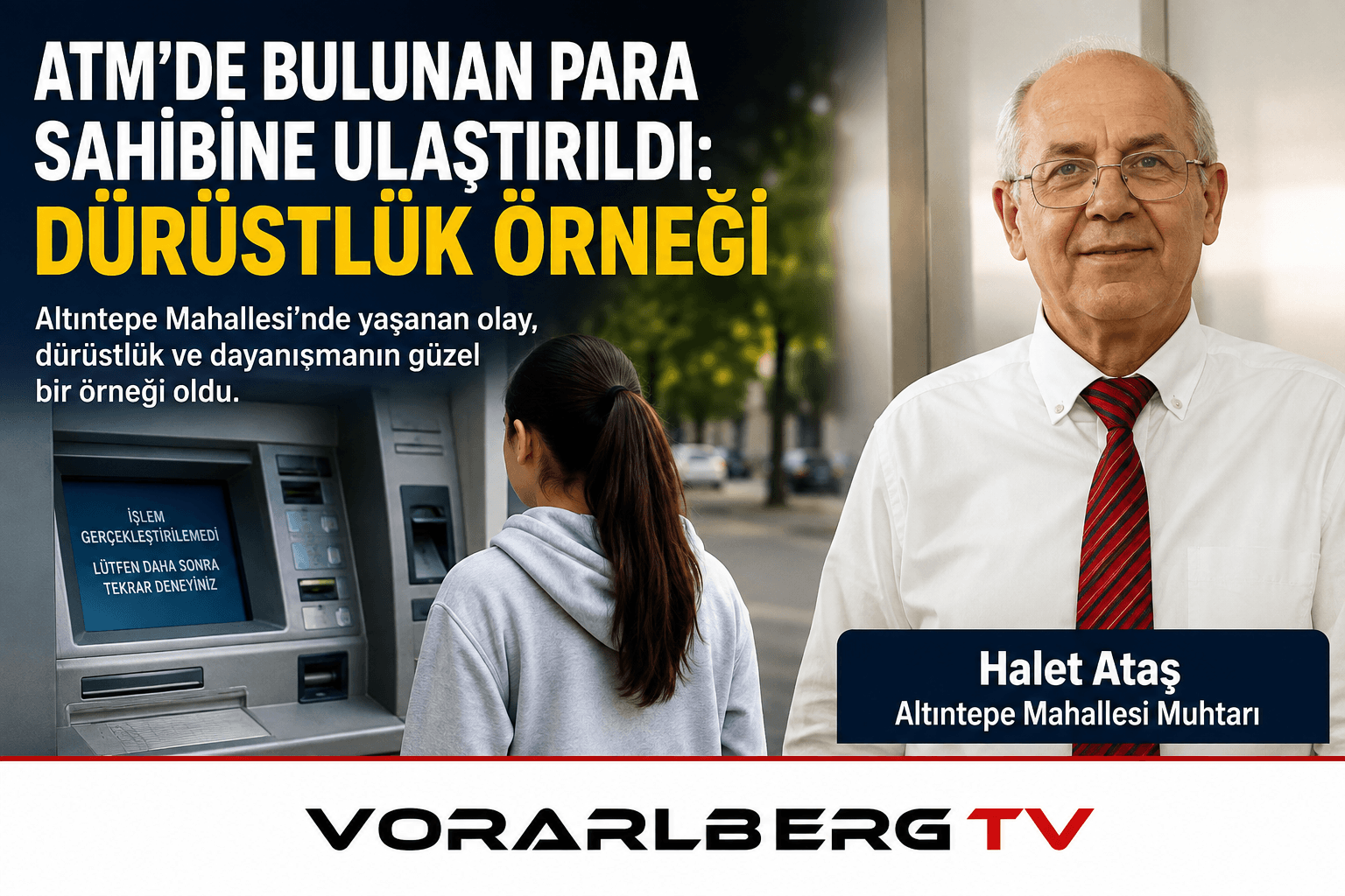 ATM’de Bulunan Para Sahibine Ulaştırıldı: Altıntepe’de Dürüstlük Örneği