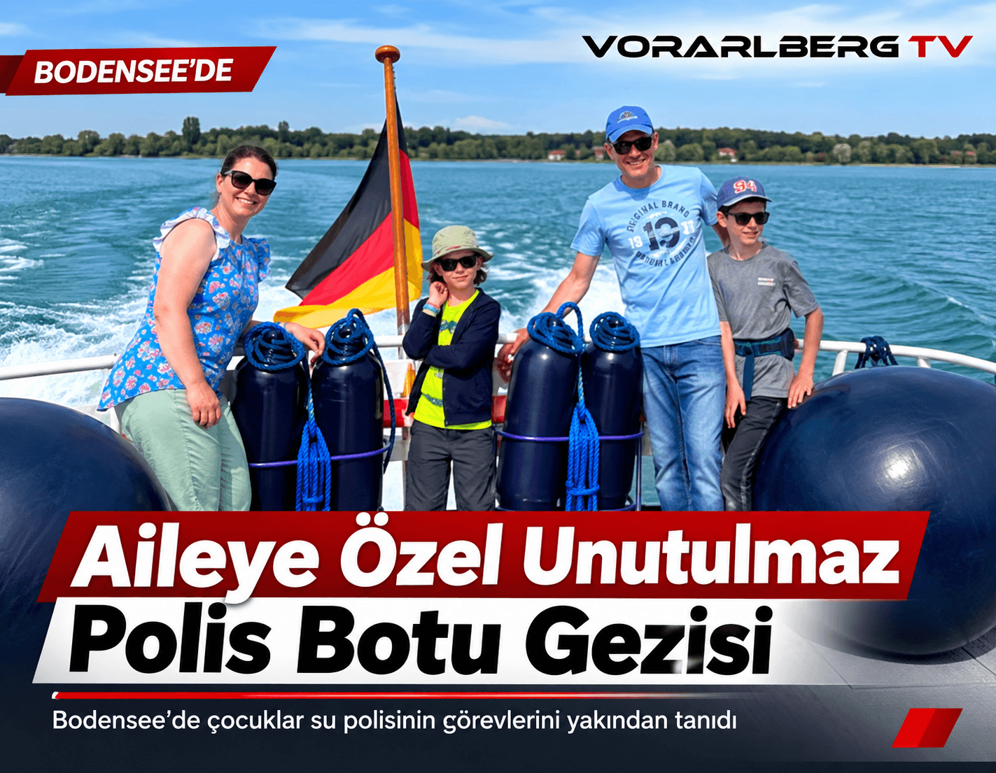 Bodensee’de çocuklara özel polis botu gezisi